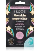 I Love Skin Superstar tisztító és detoxikáló maszk aktív szénnel 10 ml