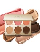 ICONIC London Multi-Use Cream Blush Bronze and Highlight Palette multifunkciós arc paletta az arcra 6x3.2 g