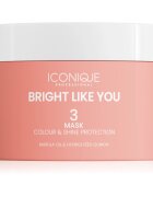 ICONIQUE Professional BRIGHT LIKE YOU Colour & Shine Protection Mask megújító védőpakolás festett hajra 200 ml
