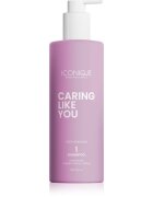 ICONIQUE Professional CARING LIKE YOU Deep Hydration hidratáló sampon száraz és sérült hajra 500 ml