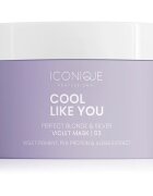 ICONIQUE Professional COOL LIKE YOU Perfect Blonde & Silver Violet haj maszk semlegesíti a sárgás tónusokat 200 ml
