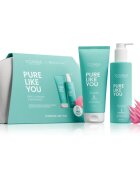ICONIQUE Professional PURE LIKE YOU Set Shampoo 250 ml Scrub 200 ml BrushArt Massage Brush ajándékszett a hajra és a fejbőrre