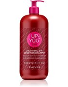 Inebrya Up To You Liss Smoothing 2-in-1 Mask & Conditioner bőrkisimító ápolás hajra 2 az 1-ben 1000 ml