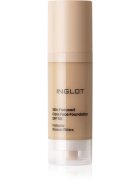 Inglot Skin Focused Care Face Foundation SPF 50 fedő hatású alapozó SPF 50 árnyalat Medium Olive 30 ml