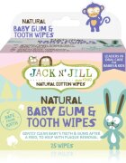 Jack N’ Jill Natural nedves törlőkendők a fogak és a fogíny védelmére 25 db