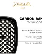 Janeke Carbon Fibre Pneumatic Brush hajkefe 22 cm 1 db