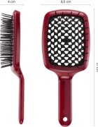 Janeke Curvy "M" Vented Brush lapos kefe a hajformázáshoz melyhez magas hőfokot használunk 21 x 85 x 4 cm Green 1 db