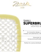 Janeke The Original SuperBrush Small kis lapos hajkefe hajra Yellow 1 db