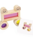 Janod Sensory Game Translucent Blocks interaktív játék 12m+ 12 db
