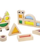 Janod Sensory Game Translucent Blocks interaktív játék 12m+ 12 db