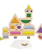 Janod Sensory Game Translucent Blocks interaktív játék 12m+ 12 db
