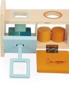 Janod Shape Sorter Box with Keys interaktív formaberakó játék 18m+ 1 db