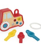Janod Sound and Light Tractor Keychain interaktív játék fából készült 18m+ 1 db