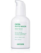 Jayjun Okra Phyto Mucin gyengéd bőrszérum az érzékeny bőr megnyugtatásához és erősítéséhez 50 ml