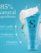 Joanna Sensual Foot Cream hidratáló és tápláló krém lábakra Goat Milk & Prebiotics 100 g