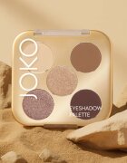 JOKO Eyeshadow Palette 5 színt tartalmazó szemhéjfesték paletta árnyalat Sparkling Sands 7 g