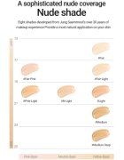 JUNG SAEM MOOL Essential Skin Nuder Cushion élénkítő make-up utántöltő árnyalat Medium Deep 14 g