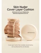 JUNG SAEM MOOL Skin Nuder Cover Layer Cushion hidratáló alapozó sminkszivaccsal + utántöltő árnyalat Medium Deep 2x14 g
