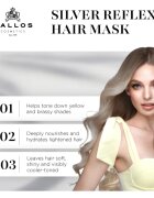 Kallos Coloring Hair Mask Silver Reflex haj maszk semlegesíti a sárgás tónusokat 1000 ml