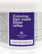Kallos Coloring Hair Mask Silver Reflex haj maszk semlegesíti a sárgás tónusokat 275 ml