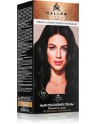 Kallos Glow Lasting Cream Colour tartós hajfesték árnyalat Black 60 ml