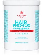 Kallos Hair Pro-Tox maszk a gyenge és sérült hajra kókuszolajjal hyaluronsavval és kollagénnel 1000 ml