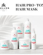 Kallos Hair Pro-Tox maszk a gyenge és sérült hajra kókuszolajjal hyaluronsavval és kollagénnel 1000 ml