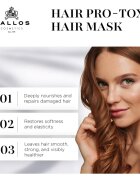 Kallos Hair Pro-Tox maszk a gyenge és sérült hajra kókuszolajjal hyaluronsavval és kollagénnel 275 ml
