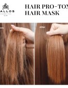 Kallos Hair Pro-Tox maszk a gyenge és sérült hajra kókuszolajjal hyaluronsavval és kollagénnel 275 ml