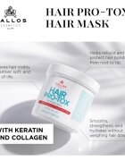 Kallos Hair Pro-Tox maszk a gyenge és sérült hajra kókuszolajjal hyaluronsavval és kollagénnel 500 ml