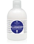 Kallos KJMN Professional Blueberry megújító sampon száraz sérült vegyileg kezelt hajra 1000 ml