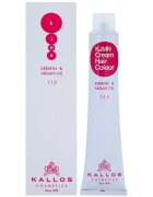 Kallos KJMN Professional Cream Hair Colour Keratin & Argan Oil hajfesték keratinnal és argán olajjal árnyalat 11.20 Bery Light Blonde 100 ml