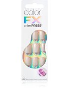 KISS Color FX im Press műköröm öntapadós Rebel 30 db
