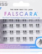 KISS Falscara The New Way to Lash Csomómentes elválasztott szempillák 24 db