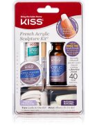 KISS French Acrylic Sculpture Kit szett a francia manikűrhöz 40 db