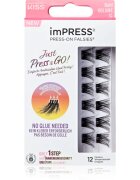 KISS imPRESS Just Press & GO ! Csomómentes elválasztott szempillák Bold Volume C 12 db