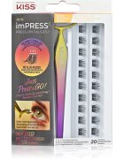 KISS imPRESS Press-on Falsies csomós műszempilla 01 Natural 20 db