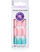 KISS imPRESS The No Glue Mani Medium műköröm Dew Drop 30 db