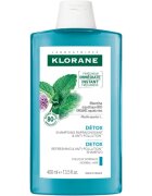 Klorane Organic Mint Tisztító méregtelenítő sampon normál hajra 400 ml