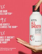 KMS All Smooth Shampoo kisimító sampon erős vastag és száraz hajra 300 ml