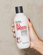 KMS All Smooth Shampoo kisimító sampon erős vastag és száraz hajra 300 ml