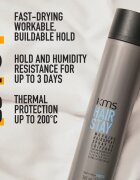 KMS Hair Stay Working Hairspray hajlakk meleg által károsult haj 75 ml