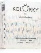 Kolorky Day Rain&Rainbow eldobható ÖKO pelenkák L méret 8-13 Kg 19 db