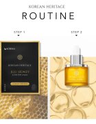KORIKA Korean Heritage Jeju Honey & AHA-BHA Complex Cleansing Sheet Mask szövet arcmaszk tisztító hatással 25 g
