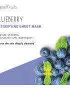 KORIKA SuperFruits Blueberry - Detoxifying Sheet Mask Méregtelenítő arcmaszk Blueberry 25 g