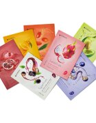 KORIKA SuperFruits Blueberry - Detoxifying Sheet Mask Méregtelenítő arcmaszk Blueberry 25 g