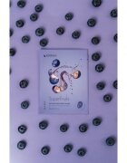 KORIKA SuperFruits Blueberry - Set of 5 Detoxifying Face Sheet Masks arcmaszk szett kedvezményes áron méregtelenítő hatással Blueberry
