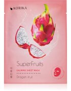 KORIKA SuperFruits Dragon Fruit - Set of 5 Calming Face Sheet Masks arcmaszk szett kedvezményes áron nyugtató hatással Dragon fruit
