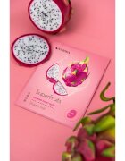 KORIKA SuperFruits Dragon Fruit - Set of 5 Calming Face Sheet Masks arcmaszk szett kedvezményes áron nyugtató hatással Dragon fruit