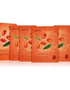 KORIKA SuperFruits Goji Berry - Set of 5 Anti-aging Face Sheet Masks arcmaszk szett kedvezményes áron fiatalító hatással Goji berry